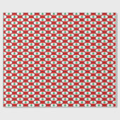 レバノン国旗のハニカムラッピング紙 ラッピングペーパー (フラット)