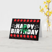 レバノン国旗の愛国的誕生日 カード (黄色い花)