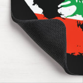 レバノン国旗の手刷り マウスパッド (コーナー)