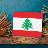 レバノン国旗の額 フォトプラーク (側面)
