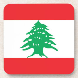 レバノン国旗を持つ懸命プラスチックのコースター コースター
