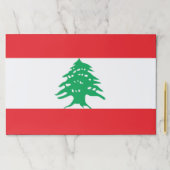 レバノン国旗を掲げたティアウェイ紙用パッド ペーパーパッド (インサイチュ)