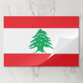 レバノン国旗を掲げたティアウェイ紙用パッド ペーパーパッド (折り畳み)