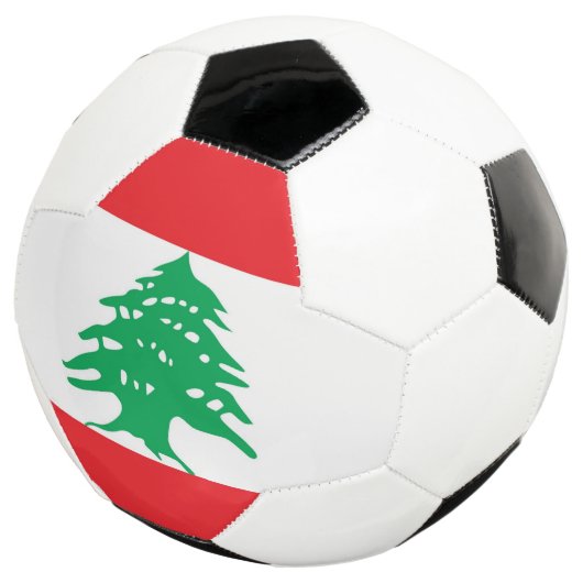 レバノン国旗を掲げた愛国的なサッカーボール サッカーボール (3/4)