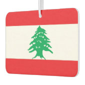 レバノン国旗を掲げた車の新入生 カーエアーフレッシュナー (左)