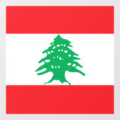 レバノン国旗 ウィンドウサイン (シート)