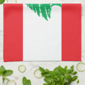 レバノン国旗 キッチンタオル (折り畳み)