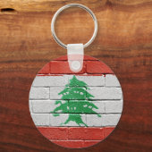 レバノン国旗 キーホルダー (正面)