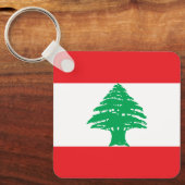 レバノン国旗 キーホルダー (正面)