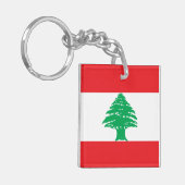 レバノン国旗 キーホルダー (正面左)