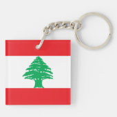 レバノン国旗 キーホルダー (裏面)