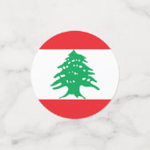レバノン国旗 コンフェッティ (スモール正面)
