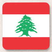 レバノン国旗 コースター (正面)