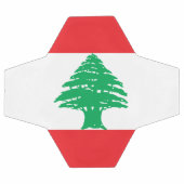 レバノン国旗 サッカーボール (フラット)