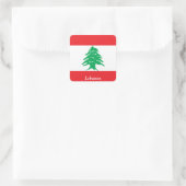 レバノン国旗 スクエアシール (バッグ)