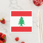 レバノン国旗 スタンダードカクテルナプキン (インサイチュ)