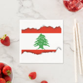 レバノン国旗 スタンダードカクテルナプキン (インサイチュ)