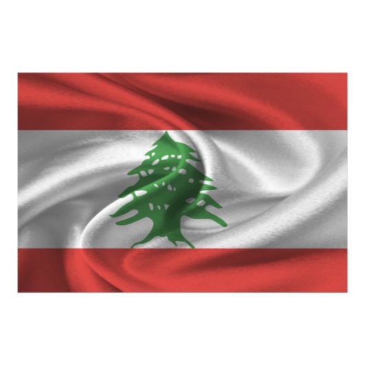 レバノン国旗 フォトプリント            (正面)