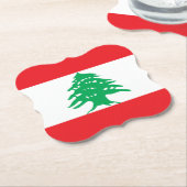 レバノン国旗 ペーパーコースター (アングル)