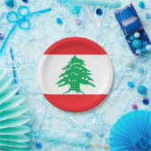 レバノン国旗 ペーパープレート (パーティー)
