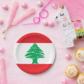 レバノン国旗 ペーパープレート (パーティー)