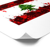 レバノン国旗 ポスター (角)