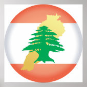 レバノン国旗 ポスター (正面)