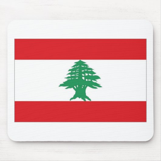 レバノン国旗 マウスパッド (正面)