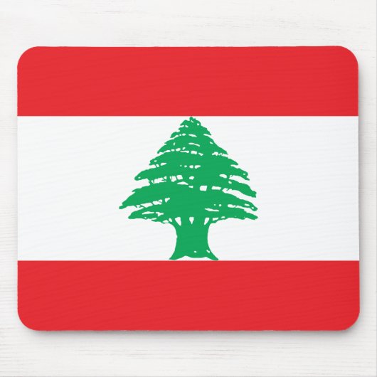 レバノン国旗 マウスパッド (正面)