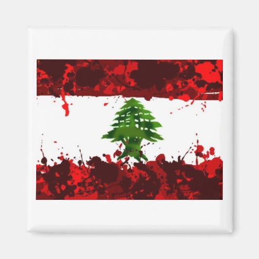 レバノン国旗 マグネット (正面)