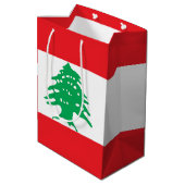 レバノン国旗 ミディアムペーパーバッグ (裏面アングル)