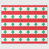 レバノン国旗 ラッピングペーパー (フラット)