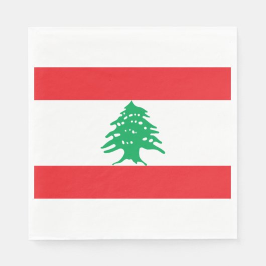 レバノン国旗（レバノン国旗） スタンダードランチョンナプキン (正面)