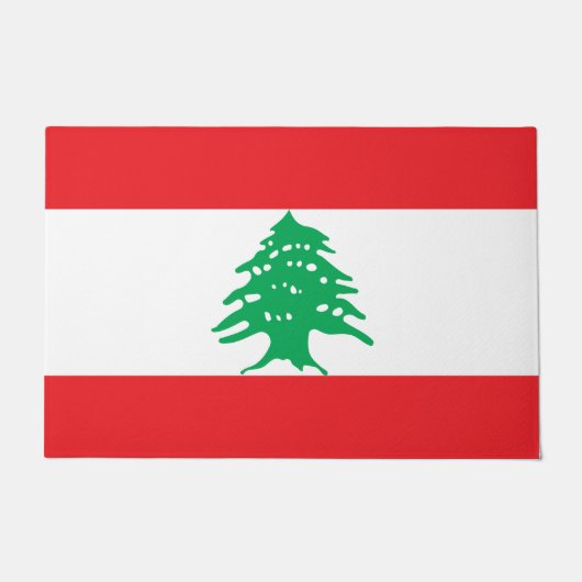 レバノン国旗(レバノン国旗) ドアマット (正面)