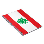 レバノン国旗（レバノン国旗） ノートブック (右側)