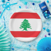 レバノン国旗（レバノン国旗） ペーパープレート (パーティー)