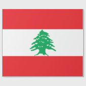 レバノン国旗（レバノン国旗） ラッピングペーパー (フラット)
