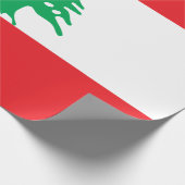 レバノン国旗（レバノン国旗） ラッピングペーパー (角)