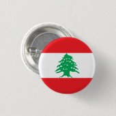 レバノン国旗、レバノン国旗 缶バッジ (正面&裏面)