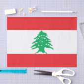 レバノン国旗（レバノン国旗） 薄葉紙 (クラフト)