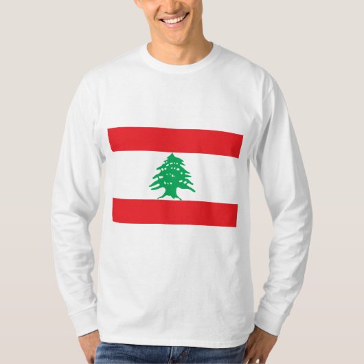 レバノン国旗(レバノン国旗) Tシャツ (正面)