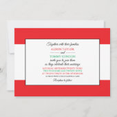 レバノン国旗、レバノン結婚国旗 招待状 (正面)