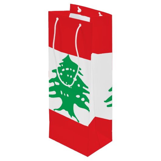 レバノン国旗 ワインギフトバッグ (裏面アングル)