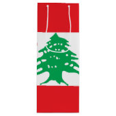 レバノン国旗 ワインギフトバッグ (正面)