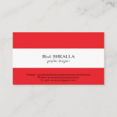 レバノン国旗 名刺 (裏面)