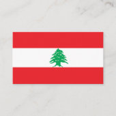 レバノン国旗 名刺 (正面)