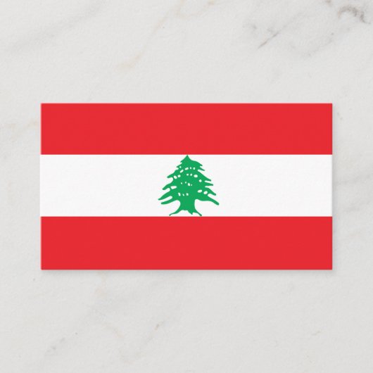 レバノン国旗 名刺 (正面)