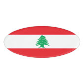 レバノン国旗 名札 (正面)