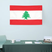 レバノン国旗 横断幕 (トレードショー)