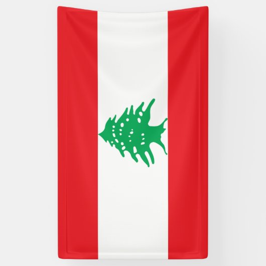 レバノン国旗 横断幕 (縦)